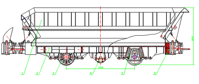 6m3底側(cè)卸載式礦車(chē) 6m3底側(cè)卸載式礦車(chē)